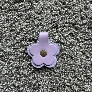 Portland Leather Snap Flower-Lavender